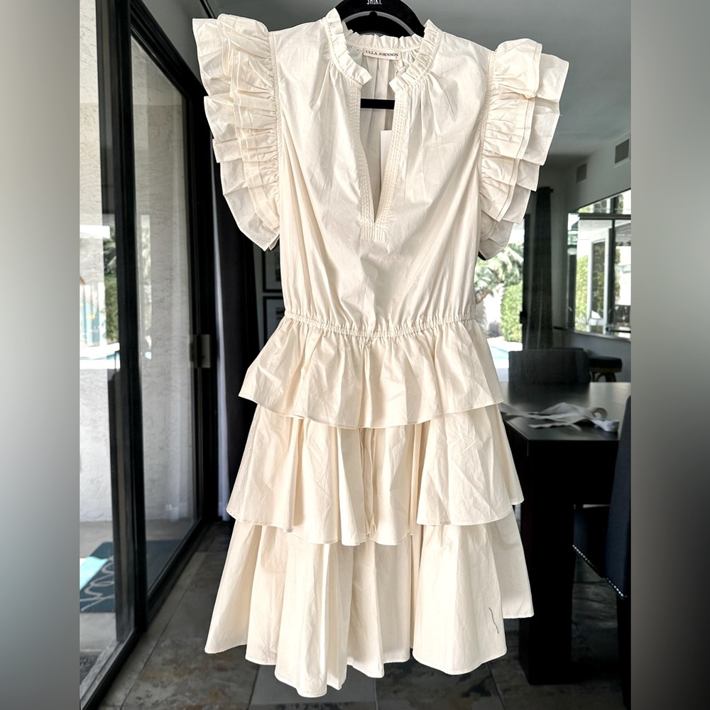Ulla Johnson cream dress Sz 4 new